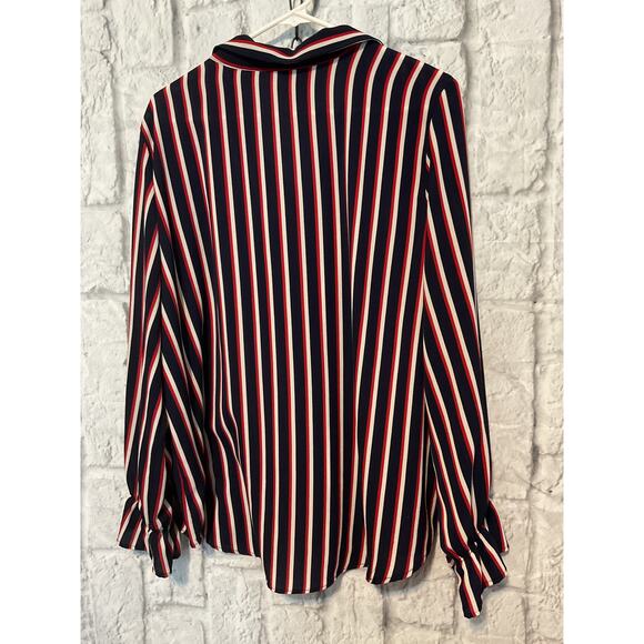 ELLE Stripe Button Shirt XXL - Picture 5 of 6